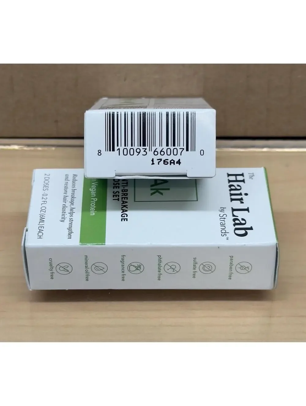 The Hair Lab By Strands - Ak - ANTI BREAKAGE DOSE SET‎ LOT of 2 Vegan Protien
